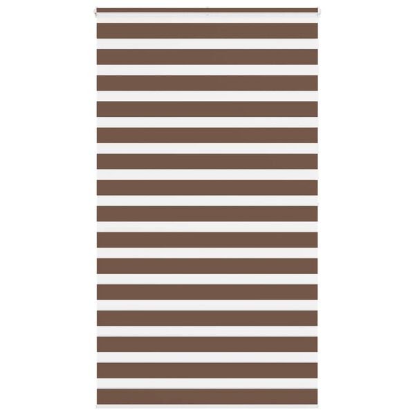 vidaXL Store z&egrave;bre marron 135x200cm largeur du tissu 130,9cm polyester