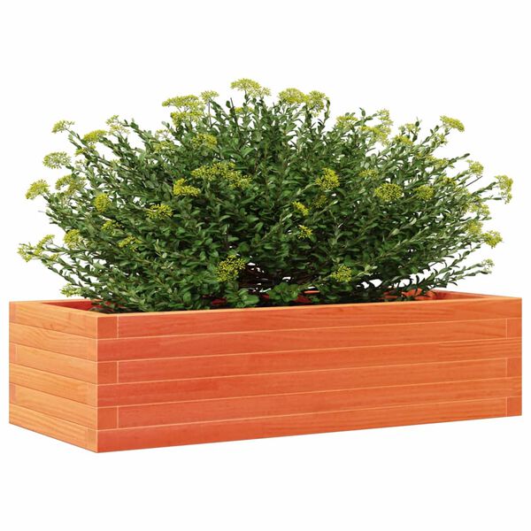 vidaXL Jardinière cire marron 90x40x23 cm bois de pin massif