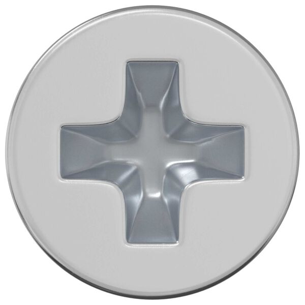 vidaXL Vis &agrave; t&ecirc;te frais&eacute;e 2 pcs Argent&eacute; M4 x 6 mm Acier