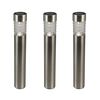 Luxform Lampe LED solaire de jardin Tacoma 3 pcs Argent&eacute; 34315