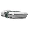 vidaXL Cadre de lit sans matelas sonoma gris 100x200 cm