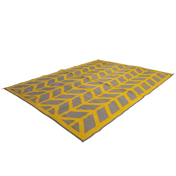 Bo-Camp Tapis d'ext&eacute;rieur Chill mat Flaxton 2x1,8 m M jaune ocre