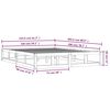 vidaXL Cadre de lit sans matelas marron miel 150x200 cm bois massif