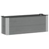 vidaXL Jardini&egrave;re sur&eacute;lev&eacute;e Gris 100 x 30 x 36 cm WPC et Aluminium