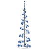 vidaXL Sapin de No&euml;l &agrave; LED avec boules 120 LED blanc chaud 180 cm
