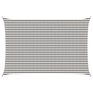 vidaXL Voile d'ombre Gris clair et blanc 4 x 7 m HDPE