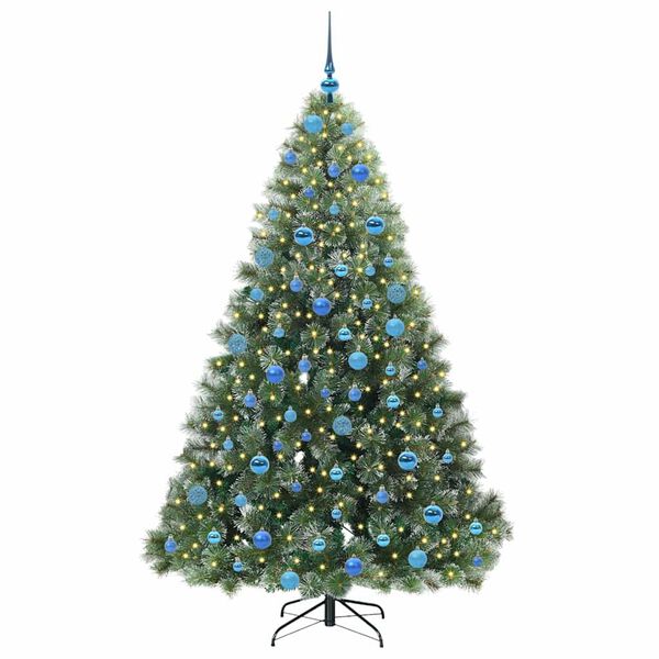 vidaXL Sapin de No&euml;l artificiel avec 300 LED Vert 180 cm PE et PVC