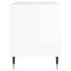 vidaXL Armoire à disques blanc brillant 85x38x48 cm bois d'ingénierie