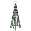 vidaXL Arbre de No&euml;l LED EKENAS 180 cm 255 LED Multicolore Acier Noir