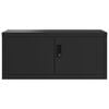 vidaXL Classeur noir 90x40x110 cm acier