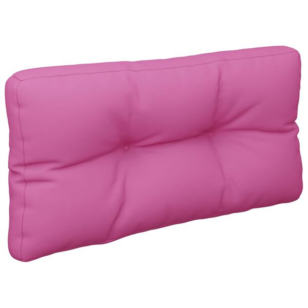vidaXL Coussin de palette rose 70x40x12 cm tissu