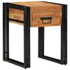 vidaXL Table d'appoint 40 x 40 x 50 cm Bois d'Acacia Massif