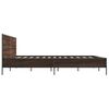 vidaXL Cadre de lit sans matelas ch&ecirc;ne marron 180x200 cm