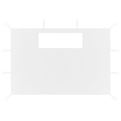 vidaXL Parois latérales de belvédère avec fenêtres 2 pcs Blanc
