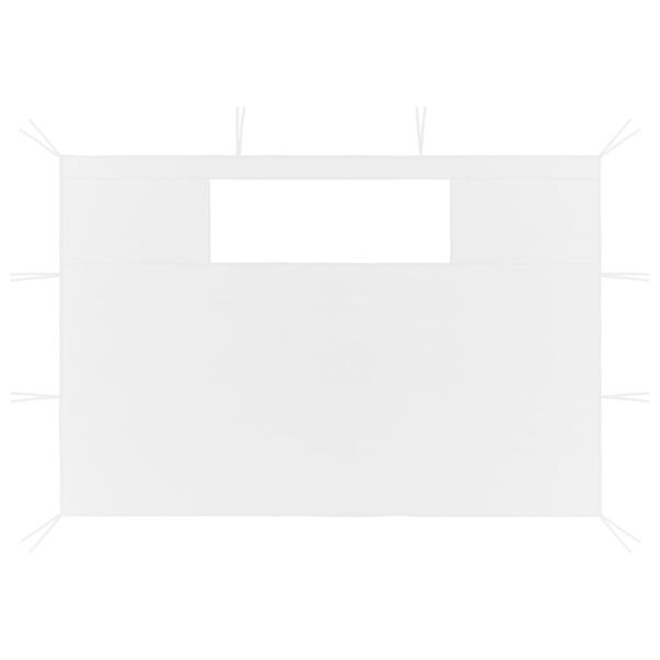 vidaXL Parois lat&eacute;rales de belv&eacute;d&egrave;re avec fen&ecirc;tres 2 pcs Blanc