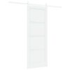 vidaXL Porte coulissante Blanc 78 x 202 cm Pin massif