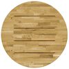 vidaXL Dessus de table Bois de ch&ecirc;ne massif Rond 23 mm 700 mm