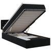 vidaXL Lit ottoman avec matelas Noir 100 x 200 cm Velours