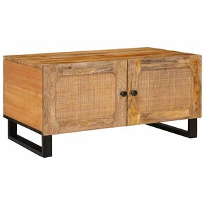 vidaXL Table basse Naturel 80 x 50 x 40 cm Bois de mangue massif