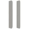 vidaXL T&ecirc;te de lit avec oreilles Gris clair 83x16x118/128 cm Tissu