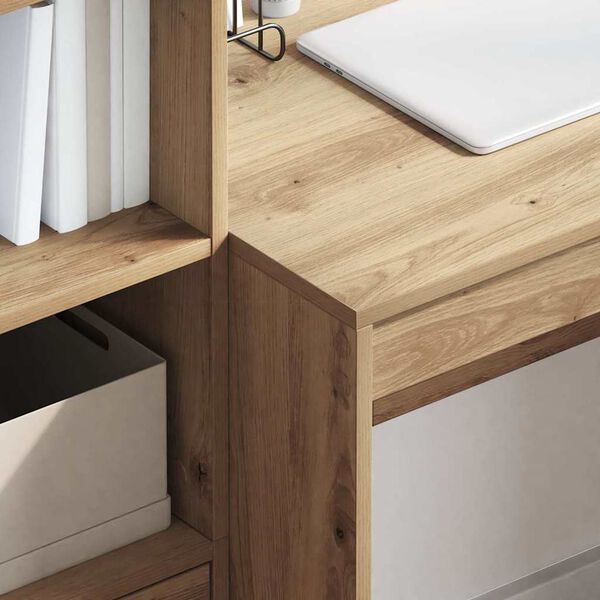 vidaXL Bureau Ch&ecirc;ne artisanal 90 x 50 x 76 cm