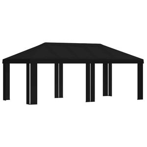 vidaXL Housse de Gazebo 6 x 3 m Noir Polyester 190 gsm