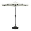 vidaXL Parasol de jardin avec lumi&egrave;res LED et base 270 x 270 cm