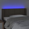 vidaXL T&ecirc;te de lit &agrave; LED Taupe 103x16x78/88 cm Tissu