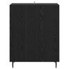 vidaXL Buffet Ch&ecirc;ne noir 69,5 x 34 x 90 cm Bois d'ing&eacute;nierie