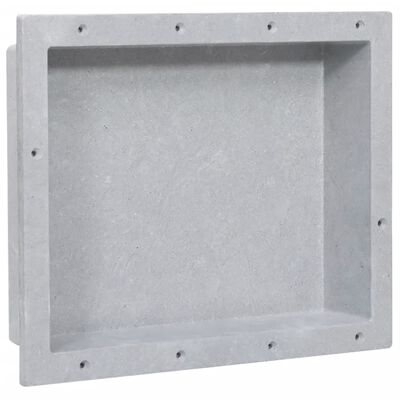 vidaXL Niche de douche Gris mat 41x51x10 cm