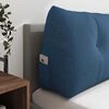 vidaXL Coussin de Dos Bleu 100 x 24 x 50 cm tissu