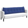 vidaXL Coussin de Dos Bleu police 180 x 24 x 50 cm Velours