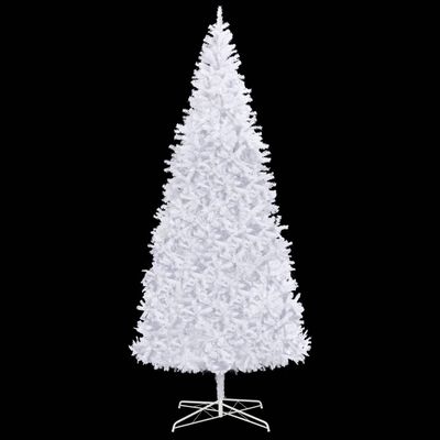 vidaXL Arbre de Noël artificiel pré-éclairé 400 cm blanc