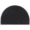 vidaXL Tapis de porte gris foncé demi-rond 40x60 cm
