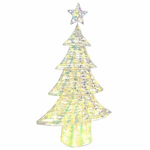 vidaXL Sapin de Noël avec 160 LED Blanc chaud 150 cm PET