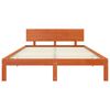 vidaXL Cadre de lit Cire marron 160 x 200 cm Bois de pin massif