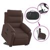 vidaXL Fauteuil inclinable &eacute;lectrique marron fonc&eacute; tissu