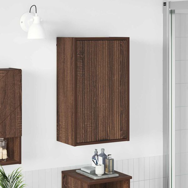 vidaXL Cabinet de salle de bain Ch&ecirc;ne brun 39 x 23,5 x 65 cm