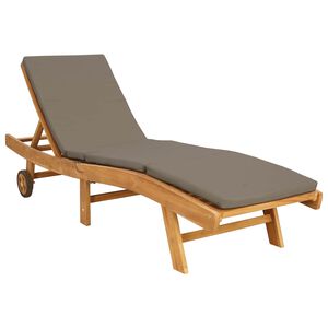 vidaXL Transat Polyester Marron et taupe