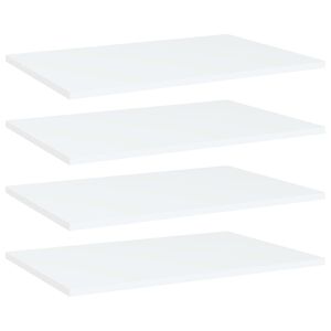 vidaXL Panneaux de biblioth&egrave;que 4 pcs blanc bois d&rsquo;ing&eacute;nierie