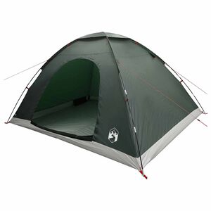 vidaXL Tente de camping 6 personne Vert arm&eacute;e