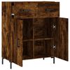 vidaXL Buffet ch&ecirc;ne fum&eacute; 69,5x34x90 cm bois d'ing&eacute;nierie