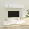 vidaXL Ensemble de meubles TV 6 pcs Blanc Bois d'ing&eacute;nierie