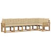 vidaXL Ensemble de canap&eacute;s d'ext&eacute;rieur 6 pc Blanc et Beige