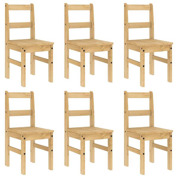 vidaXL Ensemble à manger Panama 7 pcs bois de pin massif