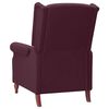 vidaXL Fauteuil inclinable Violet Tissu