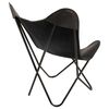 Lesli Living Chaise papillon Buffalo 75x75x87 cm Noir