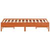 vidaXL Cadre de lit sans matelas cire marron 120x190cm bois pin massif