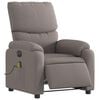 vidaXL Fauteuil de massage inclinable électrique Taupe Tissu