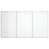 vidaXL Tableau blanc magn&eacute;tique pliable 150x80x1,7 cm aluminium